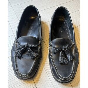 Cole Haan Country Men's Slip On Black Tasseled Leather Loafers. Sz 9.5 M. Preppy